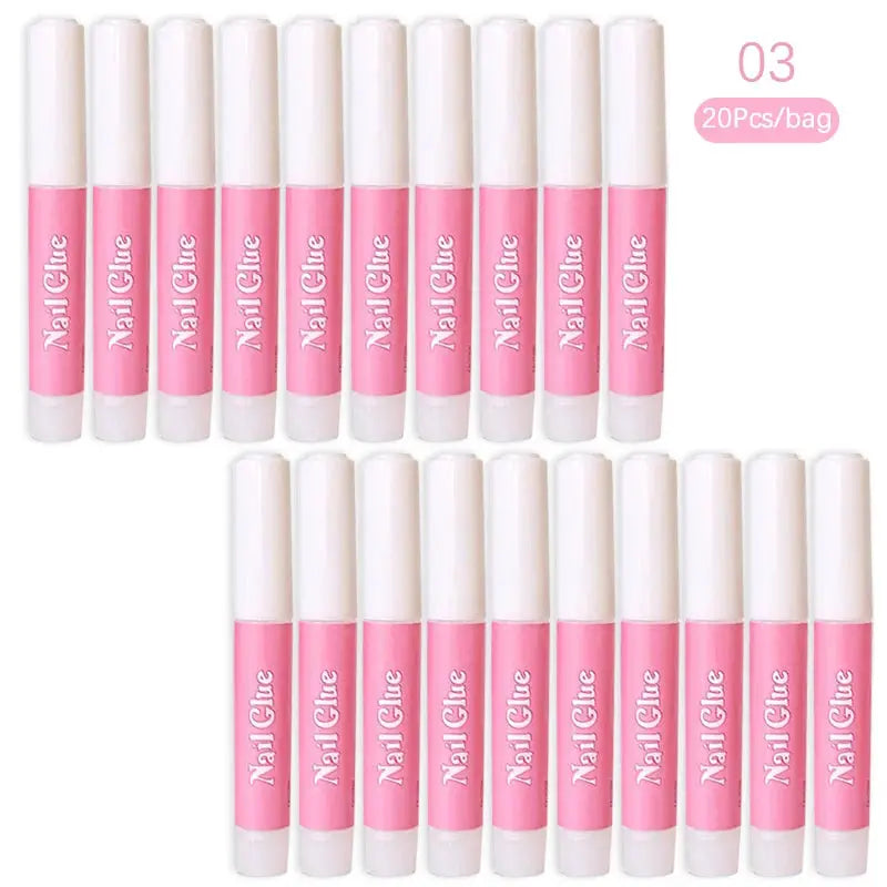 GlamBond Water Based Nail Glue Set For False Nails Press On Acrylic Tips Long Lasting Adhesion