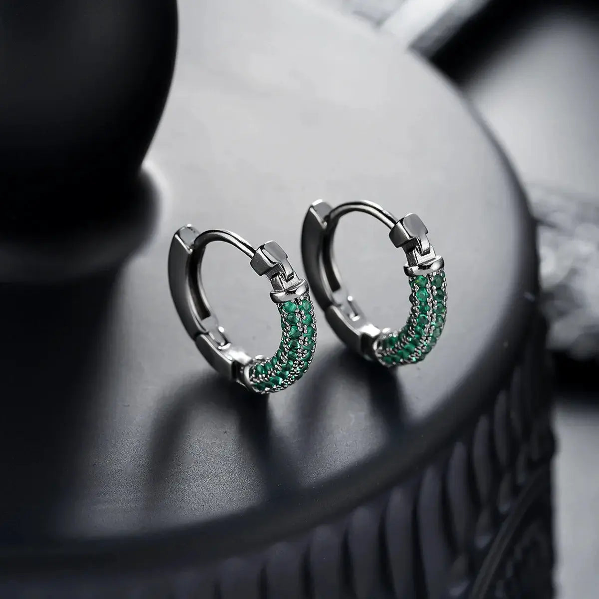 Crystal Lymphatic Drainage Earrings Colorful Crystal Round Hoop Earrings Magnetic Therapy Weight Loss Slimming Jewelry