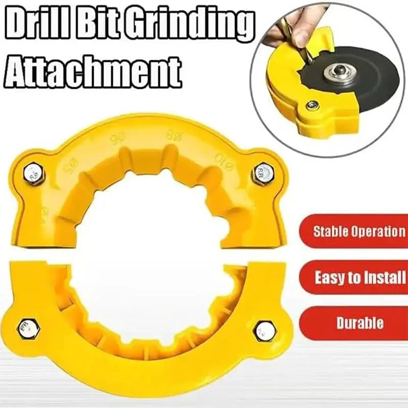Multipurpose Drill Bit Sharpener And Polishing Grinding Tool For 4 To 12mm Bits With Double Sided Support