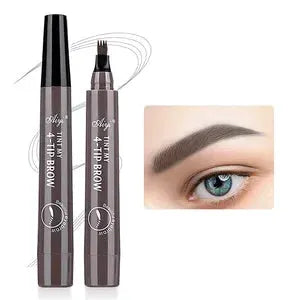NovaBeauty Four Pronged Eyebrow Pencil All Day Waterproof Smudge Proof Brow Definition