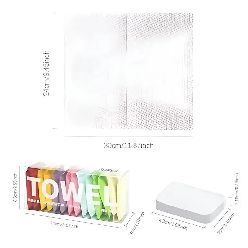 Valentine Gift For Him And Her Individually Wrapped Compressed Towels Soft Cotton Facial Towe lettes For Travel Hygienic