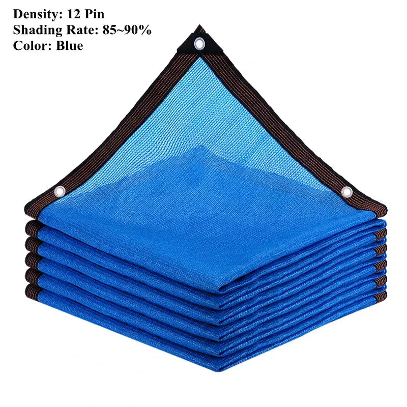 Sunshade net blue, Simples Market HDPE garden shade cloth for plants and pools, 12-pin, anti-UV