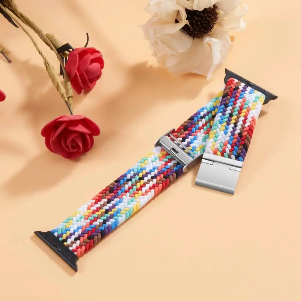 Strap For Apple watch band 46mm 45mm 44mm 49mm 40mm 41mm 42mm Braided loop correa bracelet iWatch series 10 8 9 7 5 2030