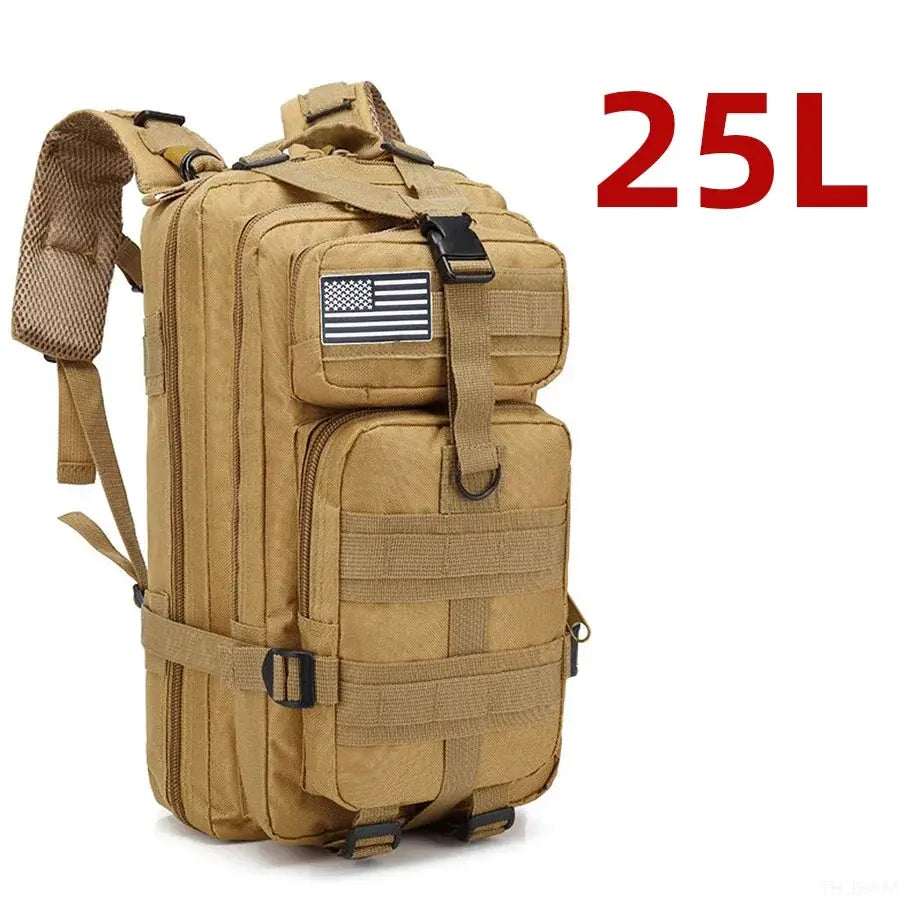 TrailMaster Tactical Backpack 25L 50L Waterproof Nylon For Outdoor Trekking Hiking Fishing Hunting Camping