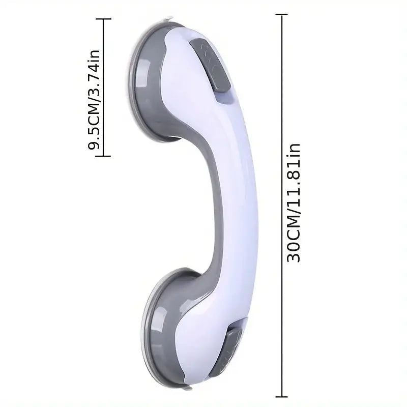 Bathroom Tub Suction Cup Handrail Prevent Falls No Drill Install Glass Doors Windows Elderly And Child Safety Handle