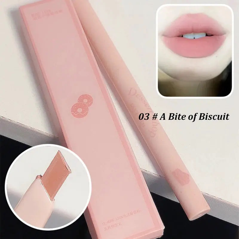 Dessert Lip Liner Automatic Rotating Waterproof Long Lasting No Color Outline Lip Liner Pen For Precise Lip Definition