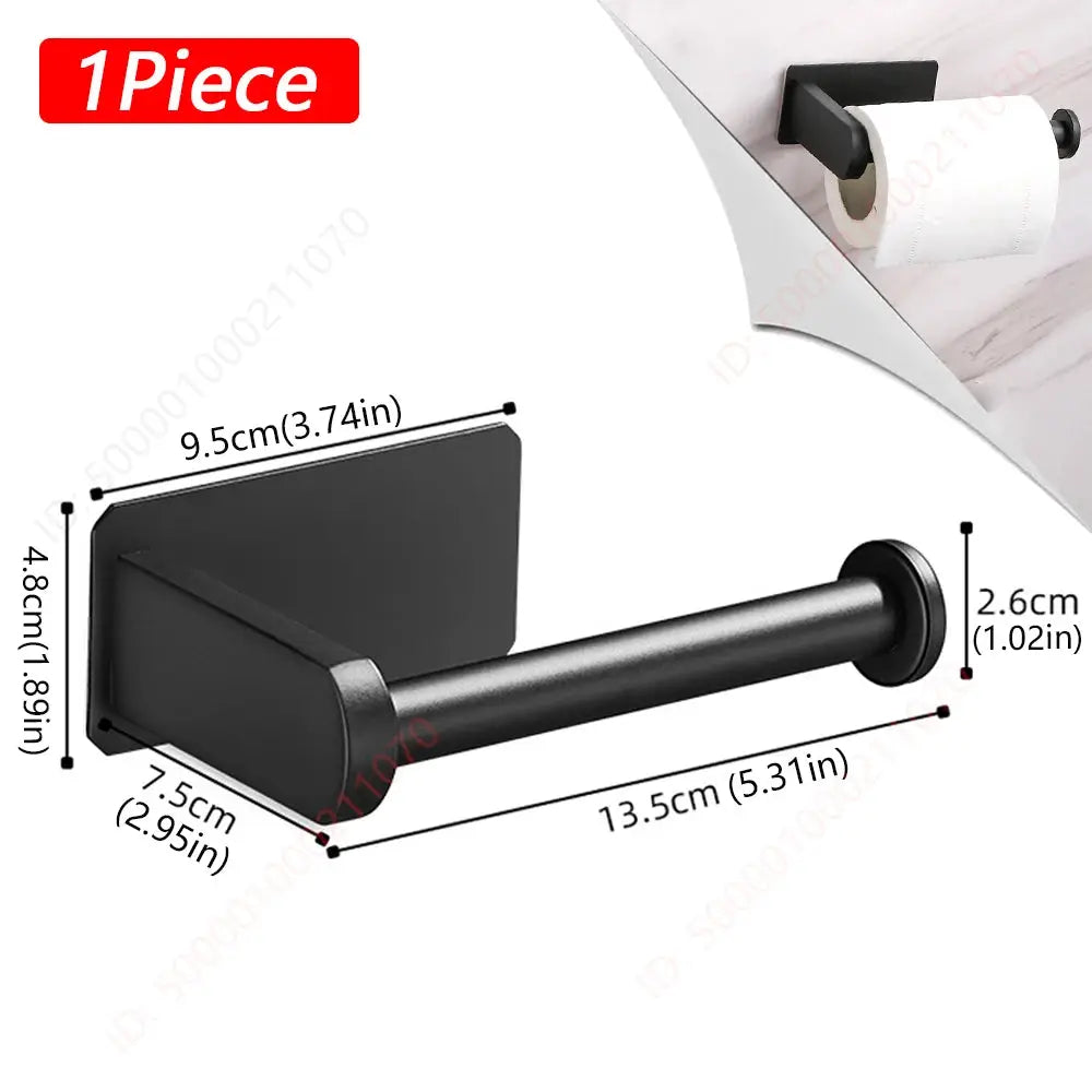 Adhesive Stainless Steel Toilet Paper Rack And Kitchen Towel Holder