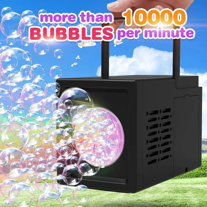 10 Hole Bubble Machine For Outdoor Play Handheld Bubble Blower Kindergarten No Battery Required