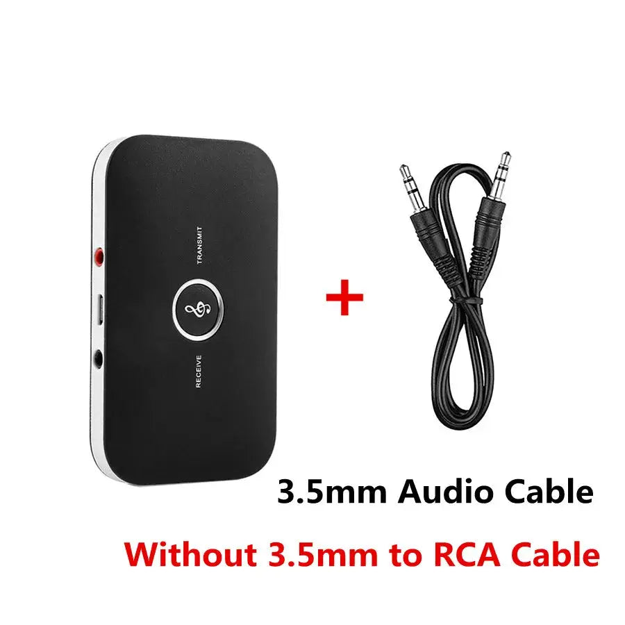 NovaTech Bluetooth 5.0 Audio Transmitter Receiver Dual Mode With RCA 3.5mm AUX USB Dongle for Car TV PC
