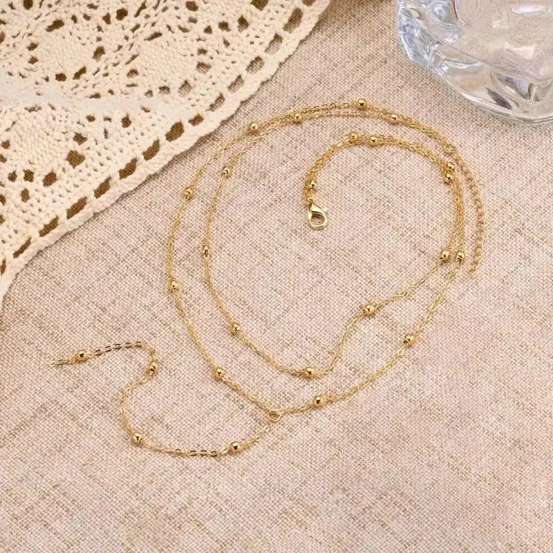 Stainless Steel Lariat Necklace Gold Plated Dainty Y Shape Drop Pendant For Women And Girls