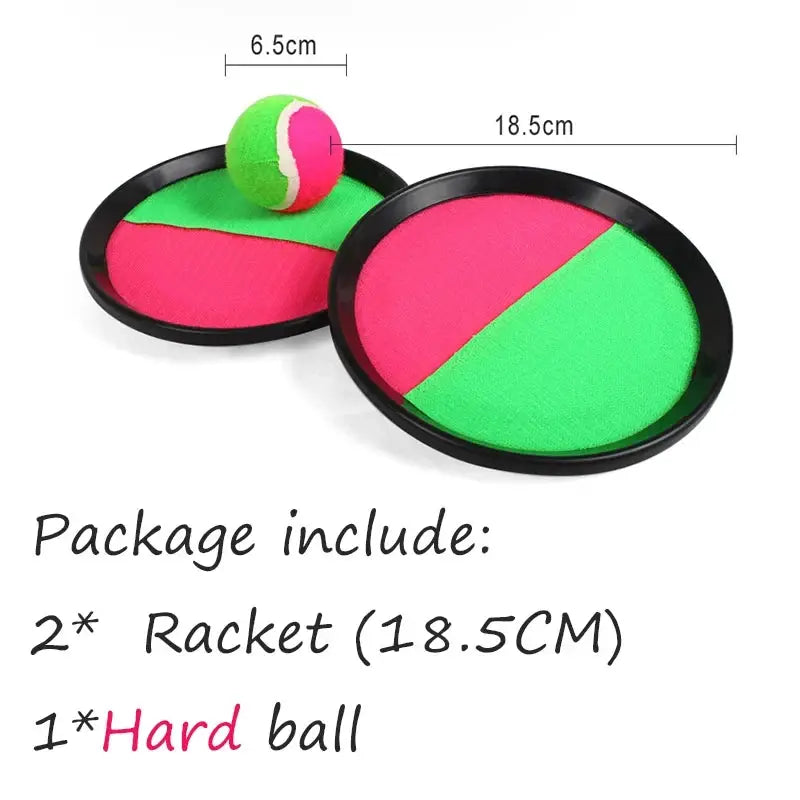 Toss And Catch Ball Set Sticky Beach Toy For Kids Outdoor Summer Multiplayer Game Parent Child Interaction Gift