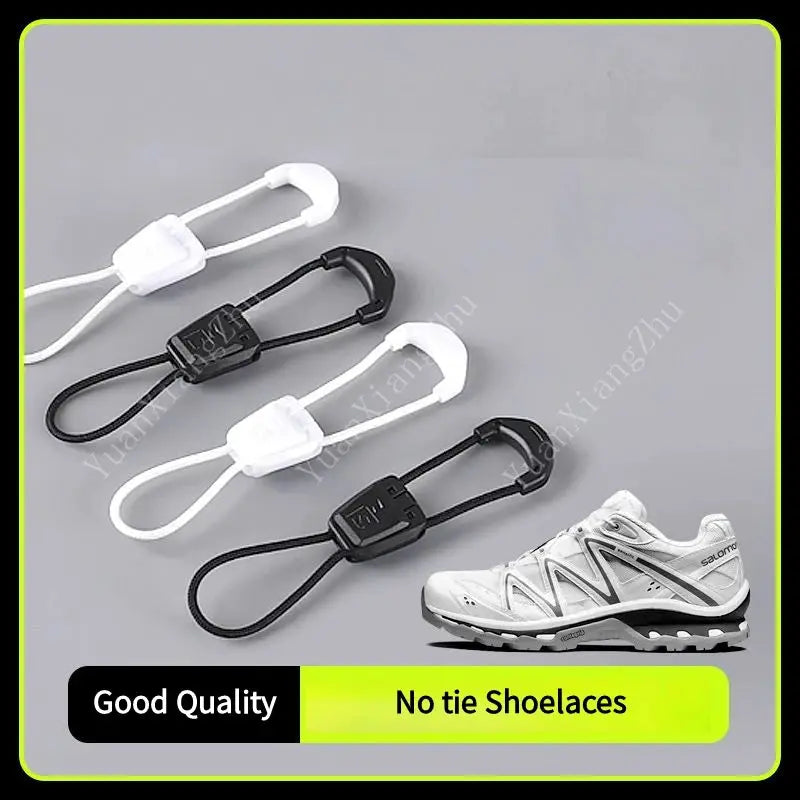 No Tie Round Elastic Tennis Shoe Laces For Adults And Kids Quality Running Sneakers Shoelaces Black White Accessories