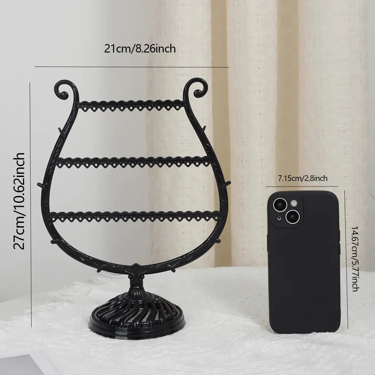 Creative Wine Cup Necklace Jewelry Display Shelf 1pc Plastic Rack for Jewelry Organization