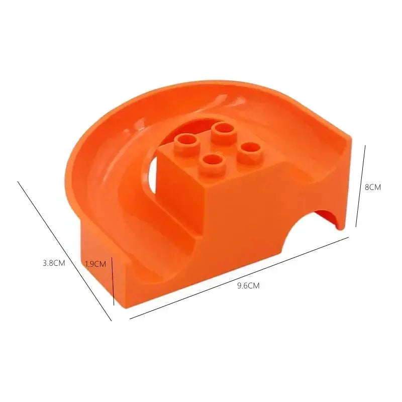 Big Size Building Blocks Marble Race Run Maze Educational Toy For Kids With Large Bricks And Ball Chute Giraffe Gift