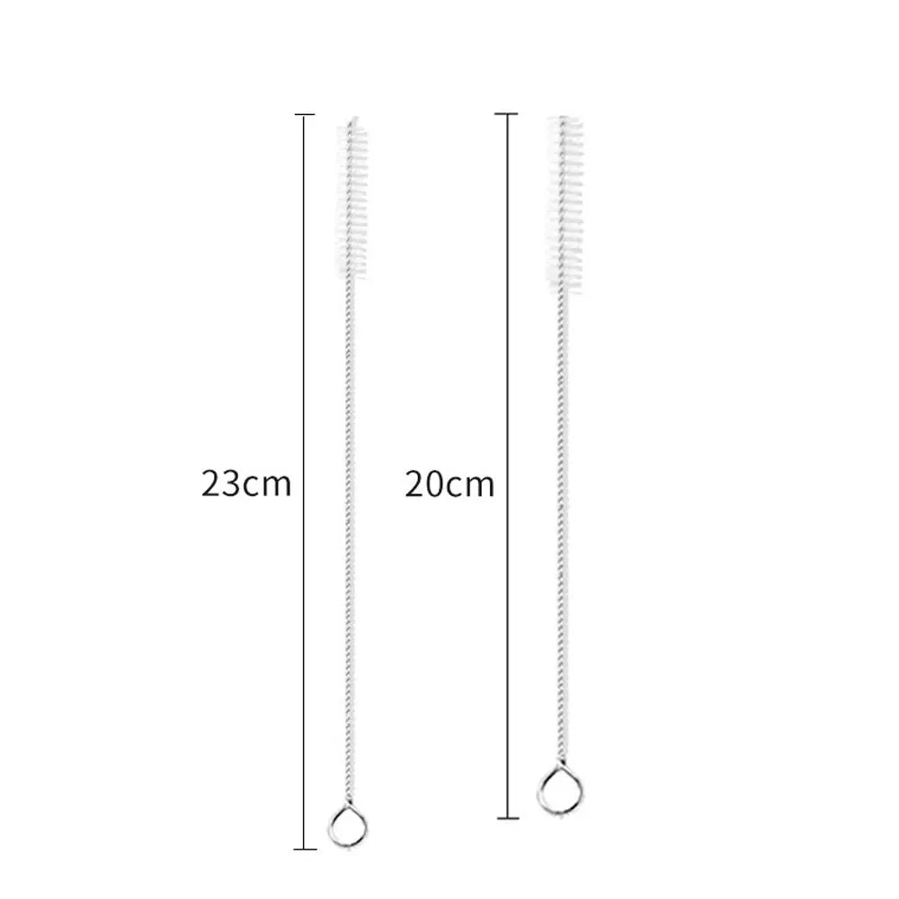 Simples Market stainless straw and pipe cleaning brushes, set of 2 (23cm, 20cm) with twisted stems and loop ends
