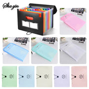 A4 Large Capacity Handheld Organ Bag Folder For Exam Papers And Tickets 13 Layer File Classification Storage Bag