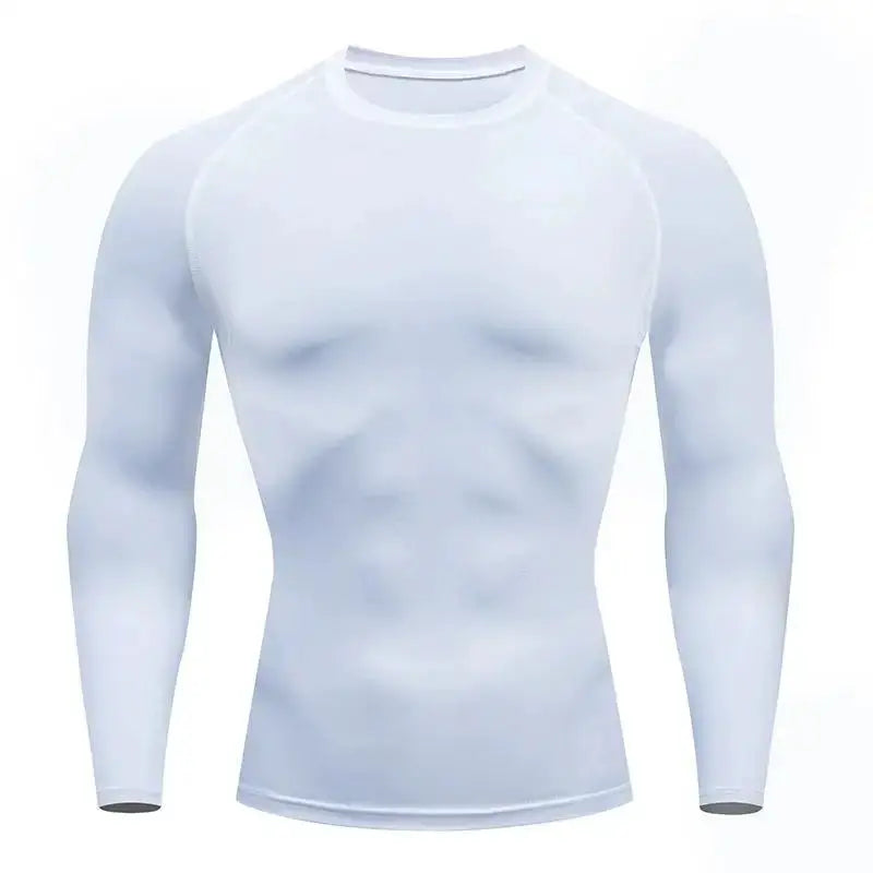 Men Compression Running Top Long Sleeve For Gym Clothing Quick Dry Sportswear Fitness Tee Training Workout Muscle Top