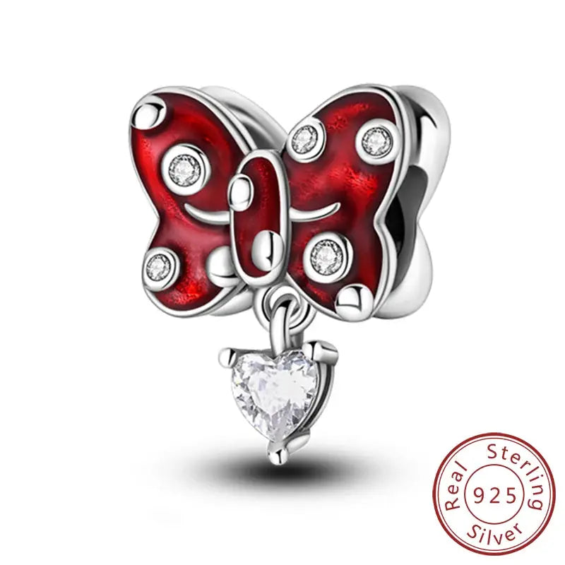 925 Sterling Silver Charms Beads Forever Love Heart Dangle For Bracelet Women Jewelry Gift Sister Family Life