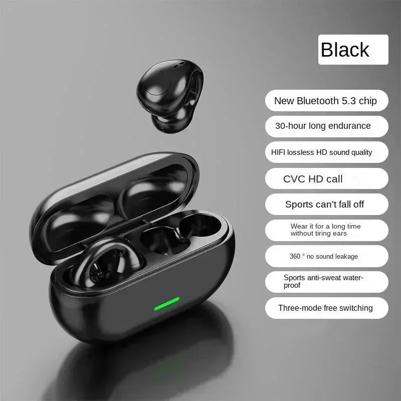 NovaWave T75 Bone Conduction Headphones Bluetooth 5.3 Wireless Sports Earphones HiFi Sound Waterproof