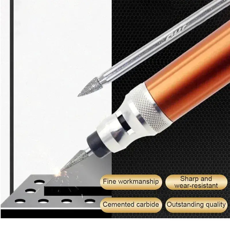 30 Piece Diamond Burr Set With Case For Dremel Rotary Tools 2.35mm And 3mm Shanks Grinding Polishing Drill Bits