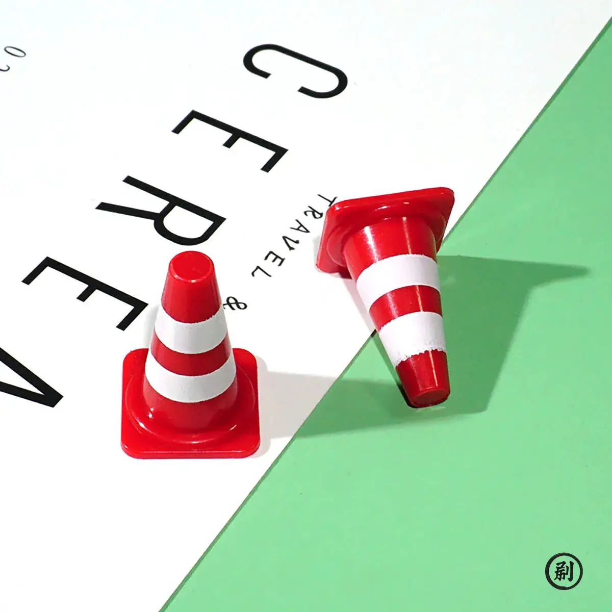 Set Of 10 Mini Traffic Signs And Roadblock Toys With Traffic Cones For Kids Construction Vehicle Theme Party