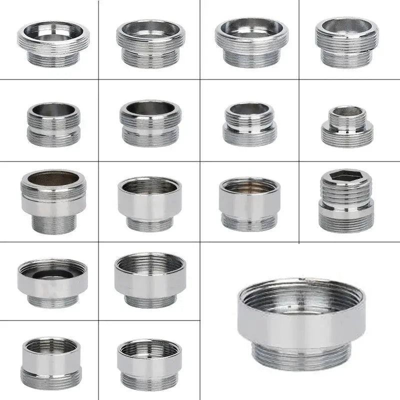 Stainless Steel Faucet Connector Set M22 To M20 M18 M28 Threads Water Tap Adapter For Kitchen Purifier