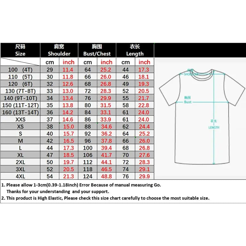 Men's golf polo shirt size chart by Simples Market showing bust and length measurements