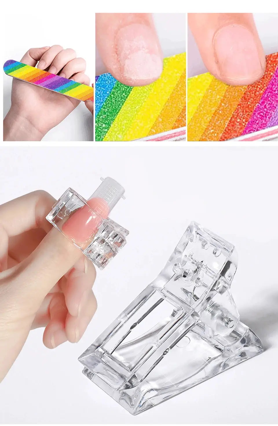 Simples Market 6pc extension nail gel set (15ml each) with mini UV/LED lamp