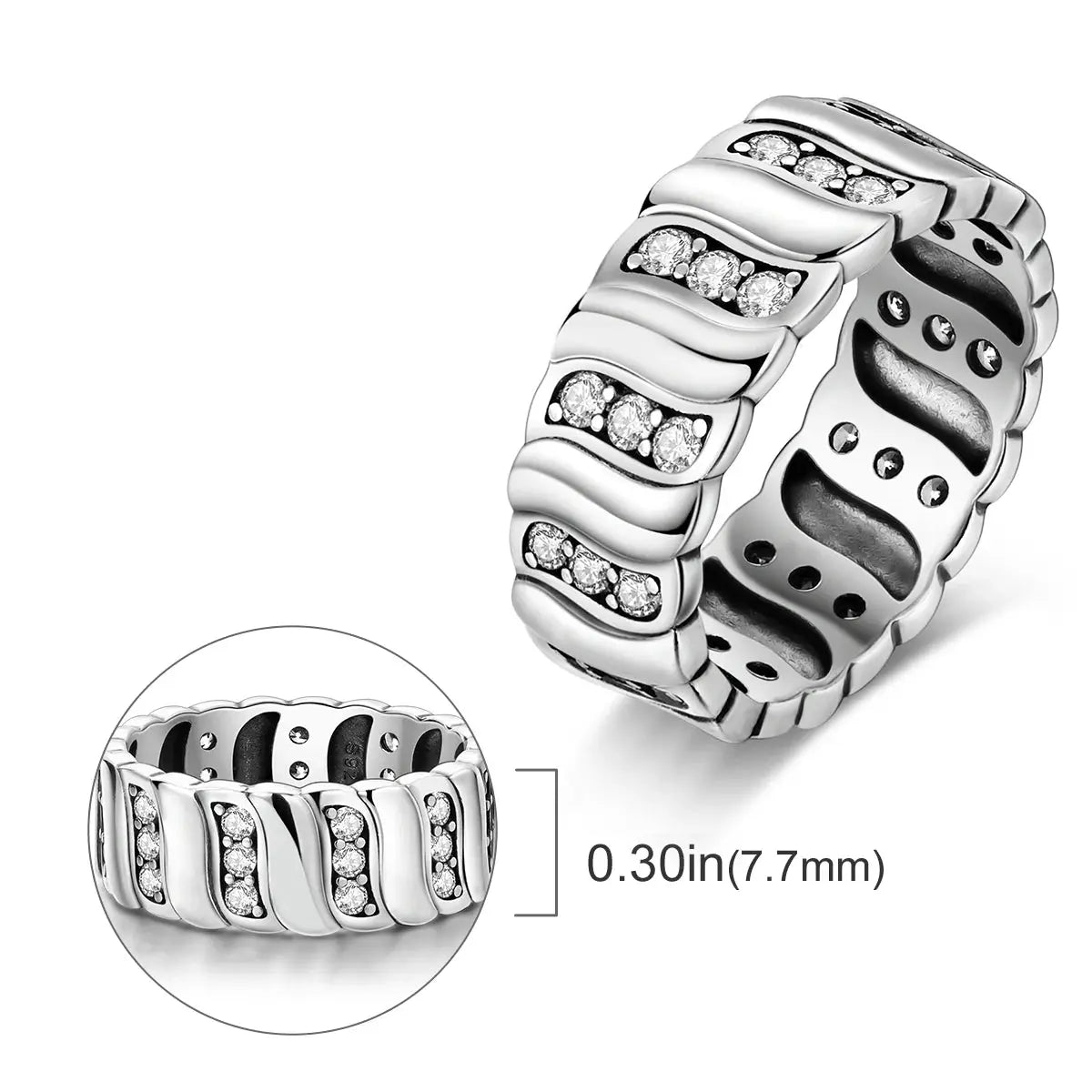 925 Silver Infinite Love Firefly Ring Original Design Zircon Ring For Women High Quality Wedding Jewelry Gift