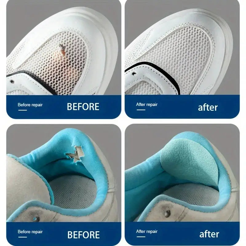 Six Pieces Sports Shoe Repair Patches Self Adhesive Insole Patches For Inside Shoes And High Heels Anti Wear