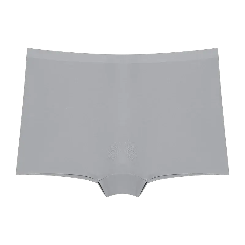 Simples Market women's seamless panties, gray solid briefs for comfort underwear S-XL.