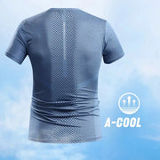 Mens Quick Dry Running Tee Breathable Summer Sports Shirt For Hiking Fishing And Outdoor Activities