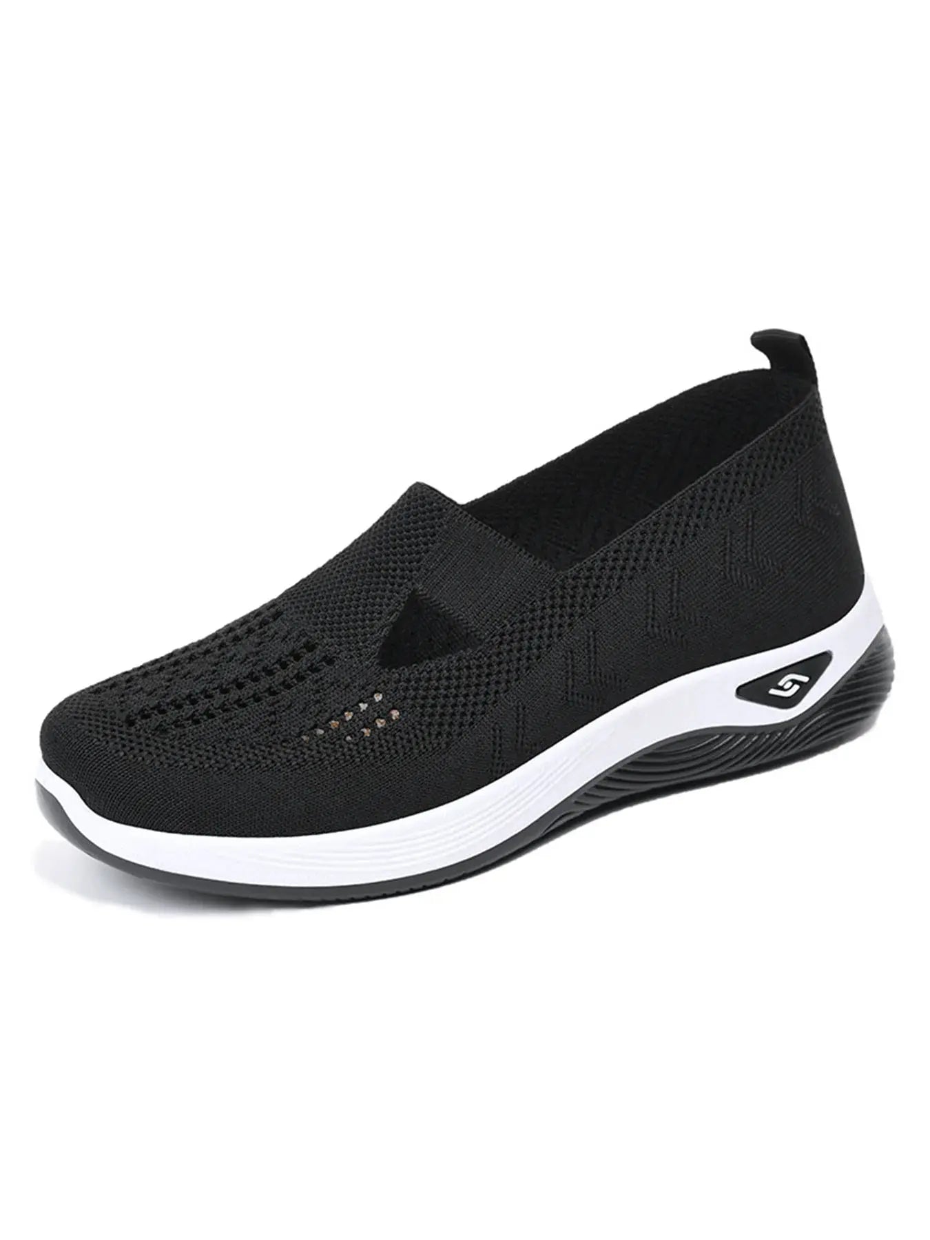 AeroStride Women Breathable Knit Sneakers Slip On Lightweight Air Mesh Upper Casual Comfort For Summer Everyday Wear