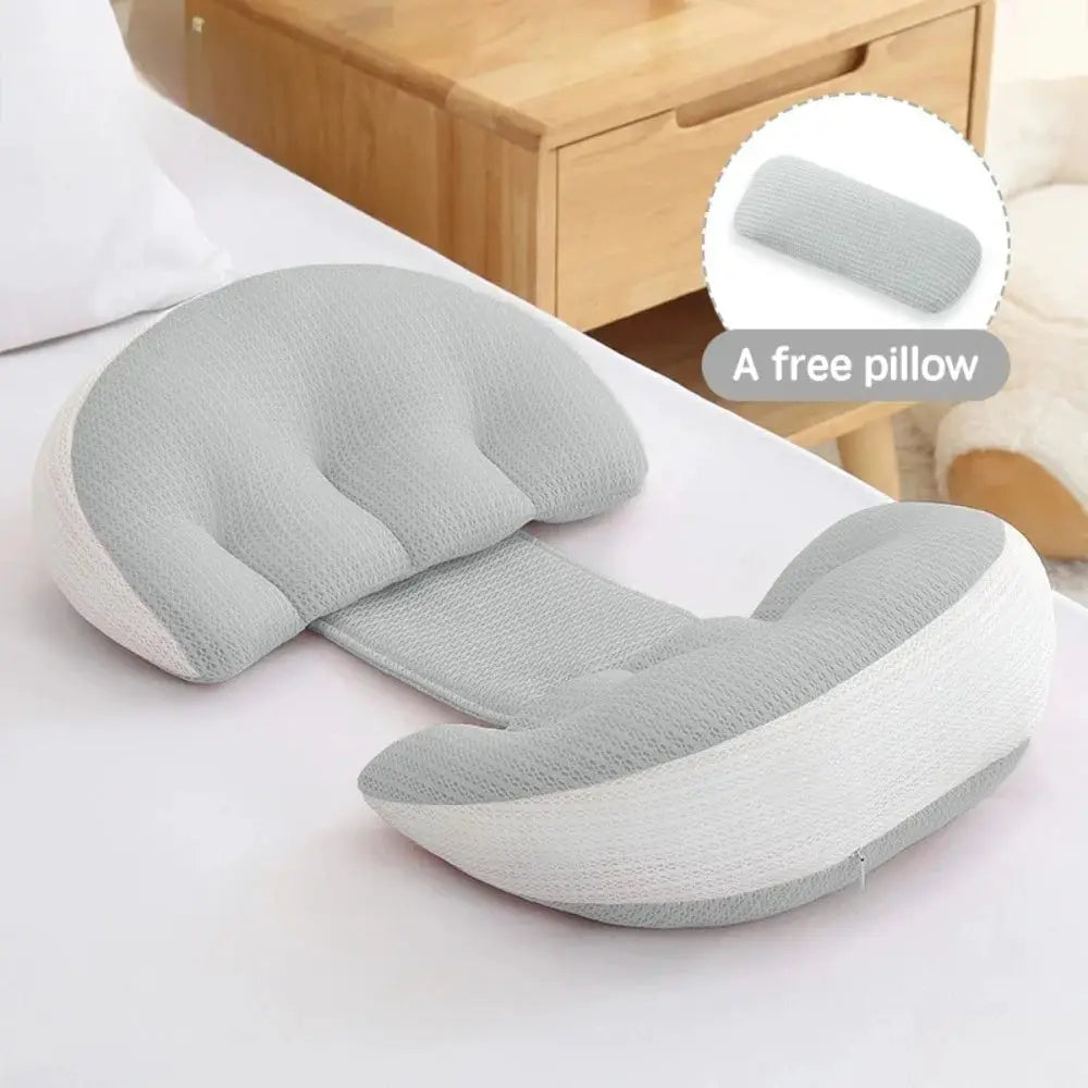 Pregnancy Pillow Set With Free Auxiliary Waist Support Pillow For Pregnant Women Cotton Body Pillow For Sleeping Comfort