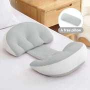 Pregnancy Pillow Set With Free Auxiliary Waist Support Pillow For Pregnant Women Cotton Body Pillow For Sleeping Comfort