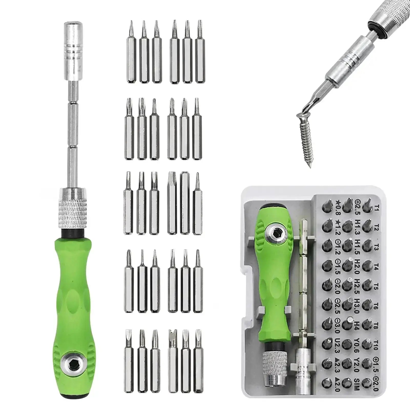 32 In 1 Multifunctional Screwdriver Set With Magnetic 30 Piece Torx And Phillips Bits For Phone PC Gadgets Repair