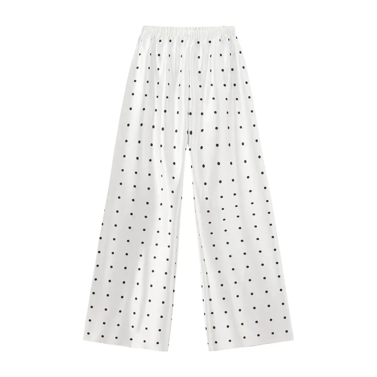 VelvetBloom Satin Wide Leg Pants With High Waist Elastic Closure For All Day Comfort And Elegant Summer Style