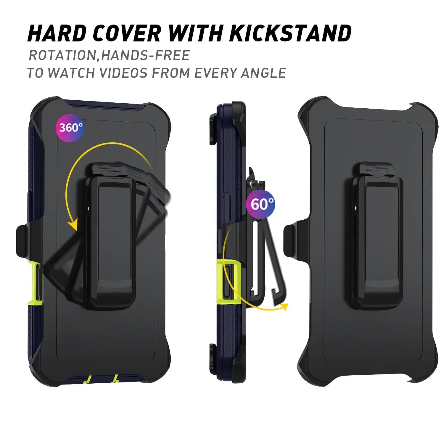 Armor Shockproof Defender Phone Case For iPhone 11 12 13 14 15 Pro Max Hard PC TPU Back Cover Drop Resistant