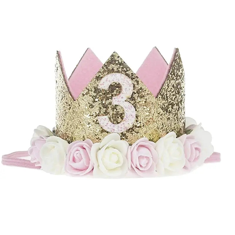 First Birthday Crown Hat For Kids Pink Party Decor Cute Birthday Party Hat For Boys And Girls