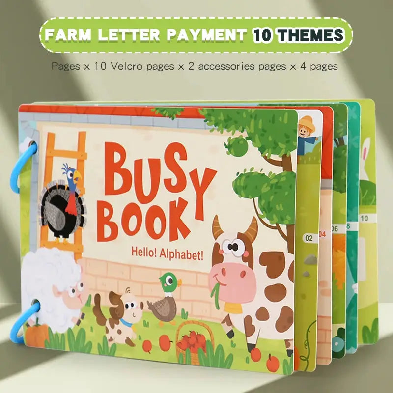 Montessori Scene Stickers For Children DIY Hands On Puzzle Reusable Books Cartoon Learning Cognition Toys For Kids Gift