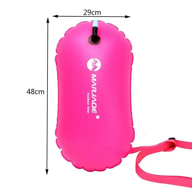 Open Water Inflatable Swim Buoy With Dry Bag For Safety Tow Float PVC Pool Accessory