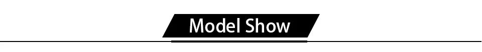 Model Show banner graphic with a black ribbon and white text.
