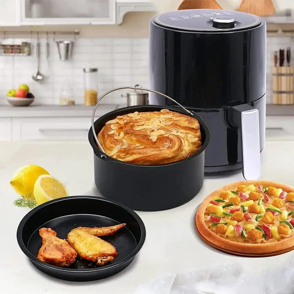 ChefCraft Round Cake Molds Set 6 7 8 Inch Nonstick Bakeware With Handles For Easy Release And Even Baking