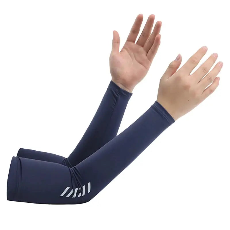 Men's Ice Silk Sunscreen Sleeves For Summer UV Protection Driving And Cycling Outdoor Arm Covers