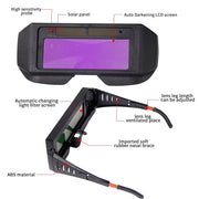SolarGuard Auto Darkening Welding Goggles Solar Powered Protective Glasses For TIG MIG MMA Plasma Welding Lightweight