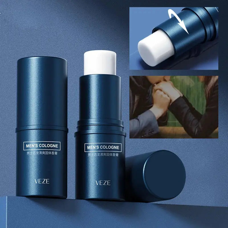 Fanzhen Mens Solid Cologne Stick Light Fresh Scent For All Day On The Go Portable Fragrance