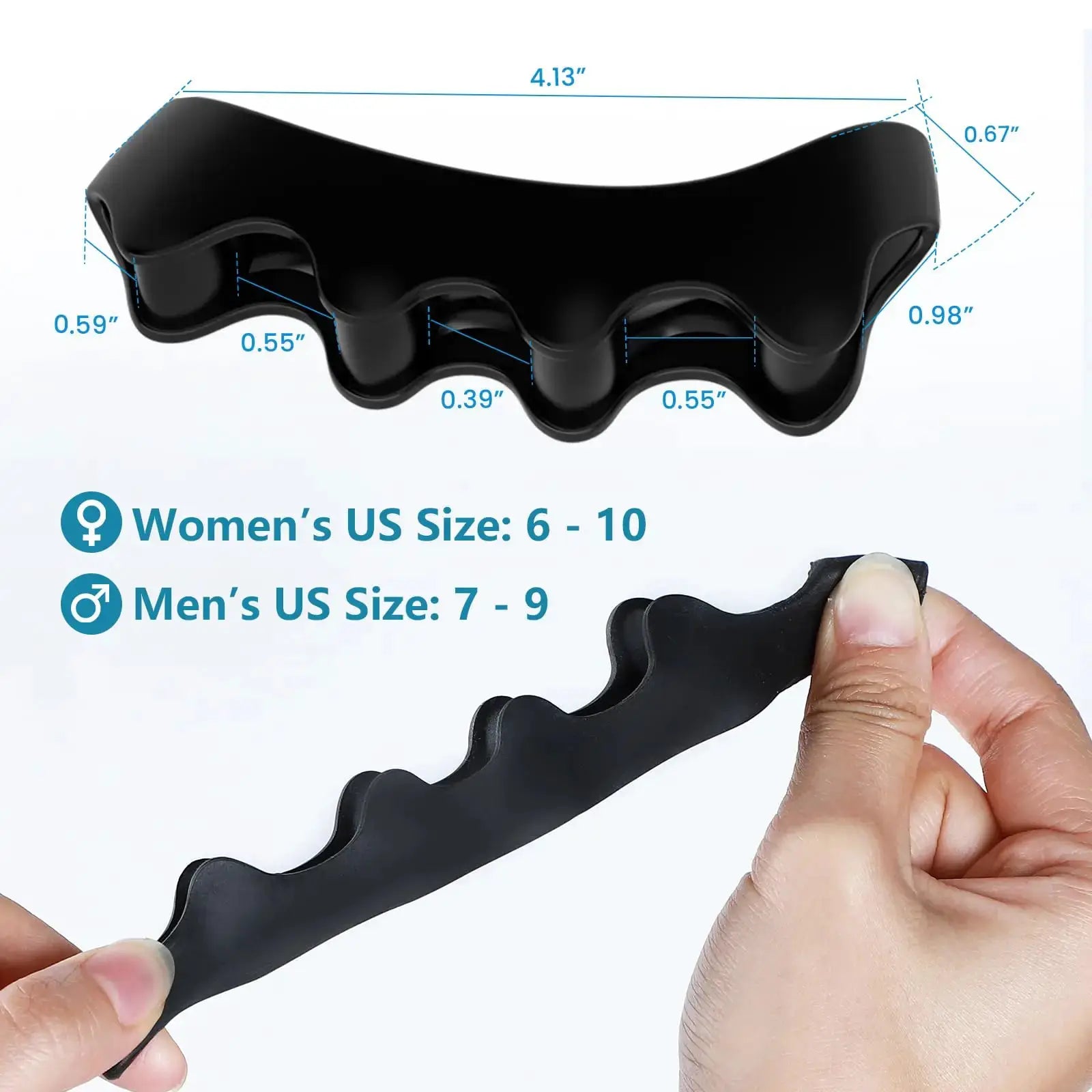 Toe Separators Doctor Recommended Foot Care Tool For Bunion Pain Relief And Plantar Fasciitis Toe Straightener