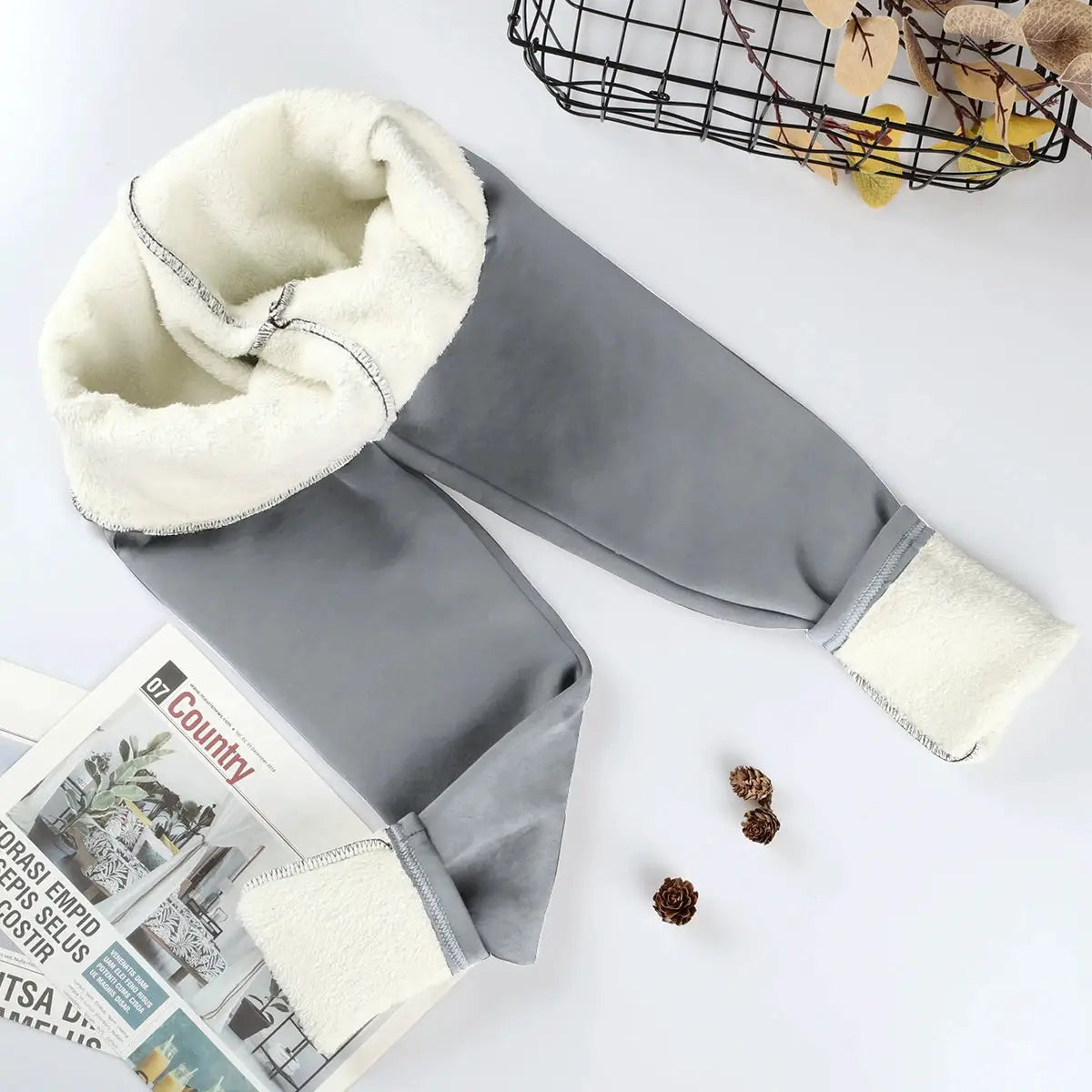 Velvet Bloom Winter Velvet Leggings High Waist Thermal Leggings For Outdoor Warmth And Comfort