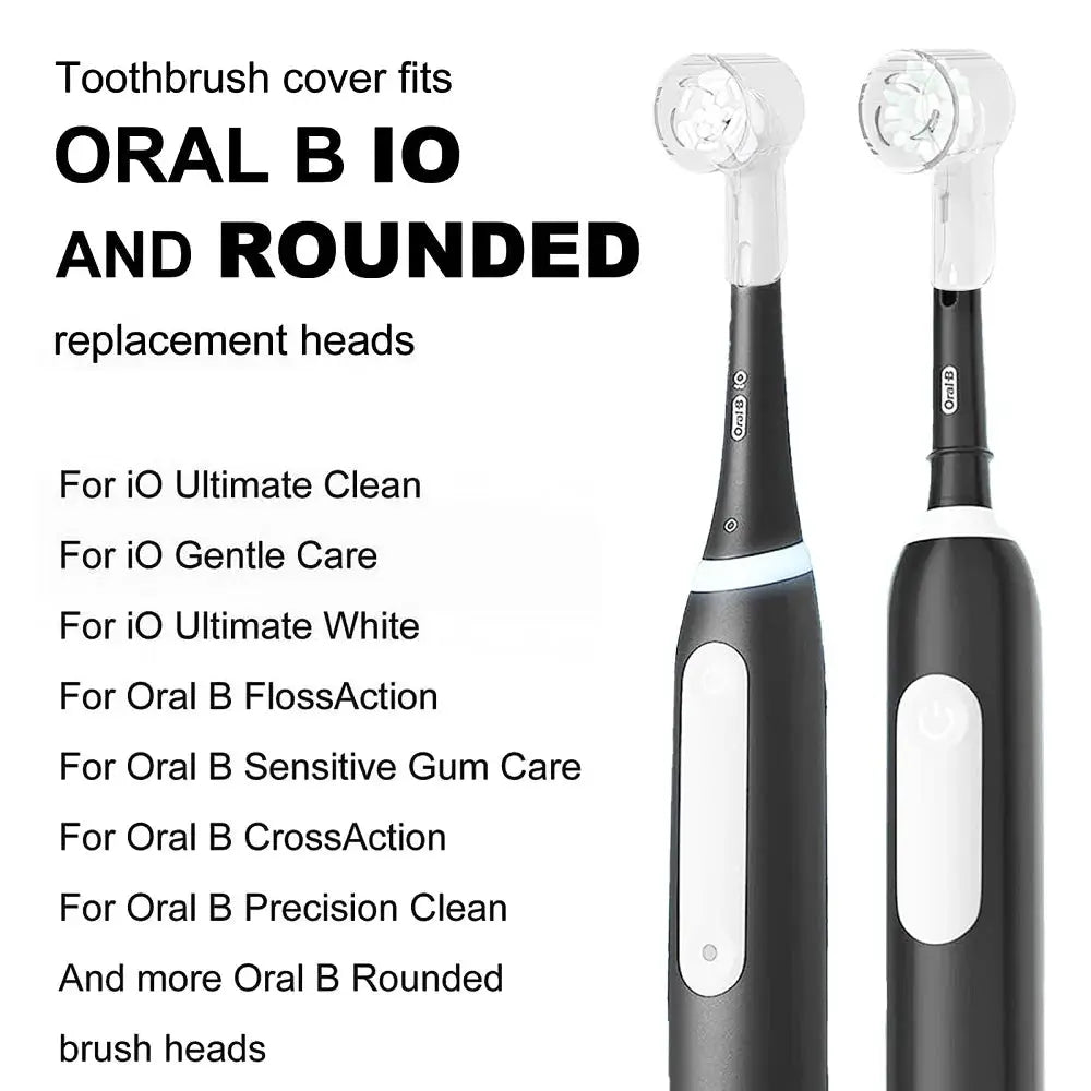 CleanGuard Dustproof Caps For Braun Oral B Io Series Electric Toothbrush Heads Protects From Dust And Germs