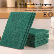 Simples Market green scrub pads set, 10/20/30 pcs, kitchen oil removal, reusable scratch-free dishwashing sponges
